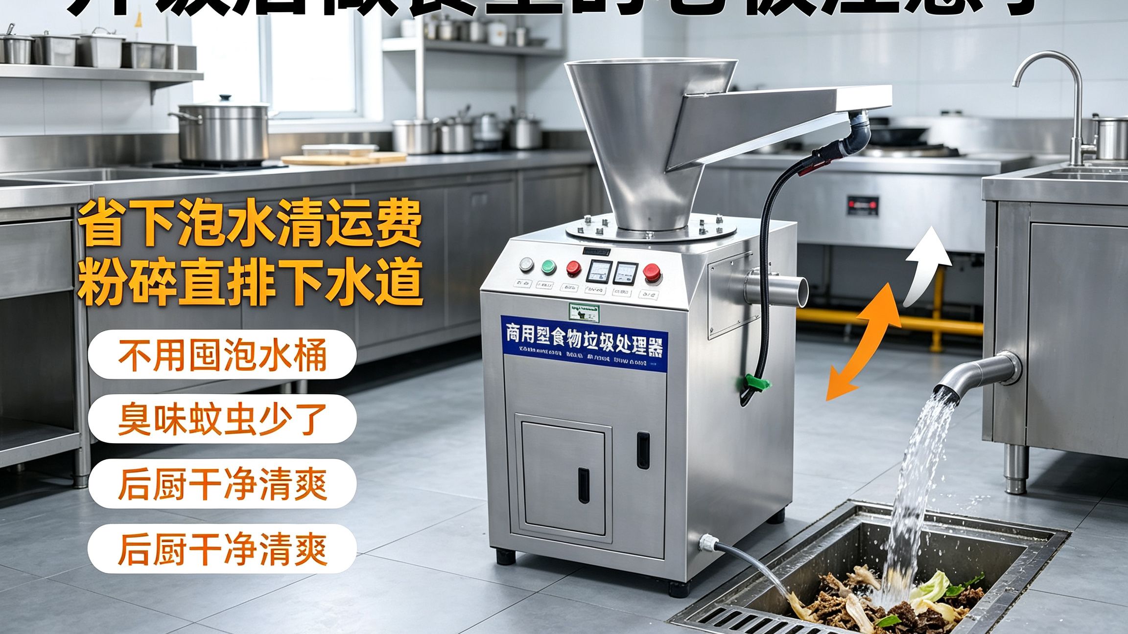 小型餐厨垃圾处理设备|餐饮老板看过来！告别高额泔水清运费｜商用餐厨垃圾处理器实测